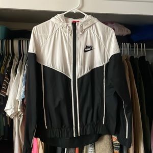 Nike Windbreaker’s - black/white (M), purple/pink (XS), and pink/blue (XL)